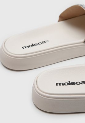 Rasteira Slide Moleca Hotfix Off-White