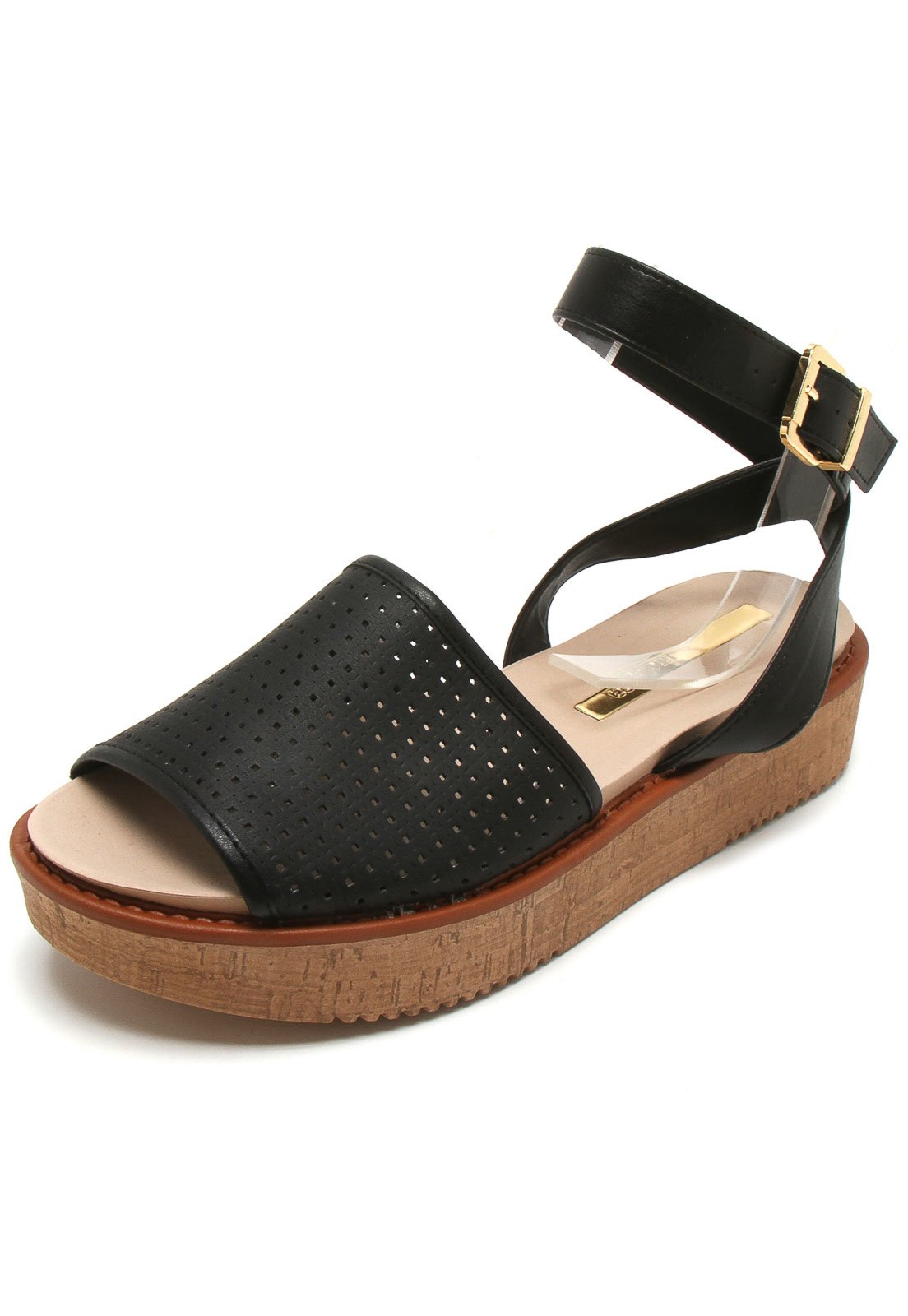 sandália flatform moleca