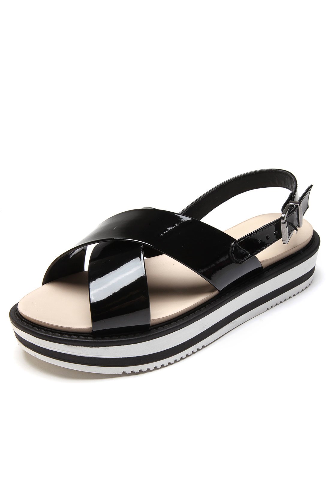 sandalia flatform moleca