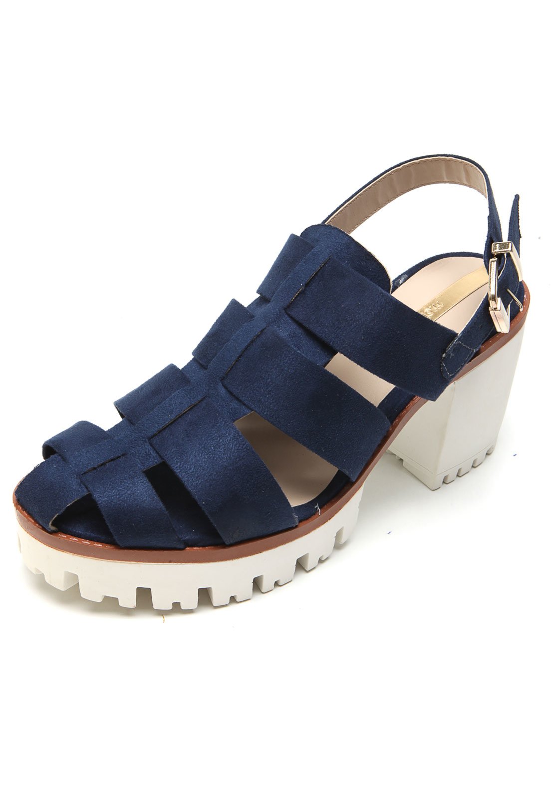 sandalia tratorada azul