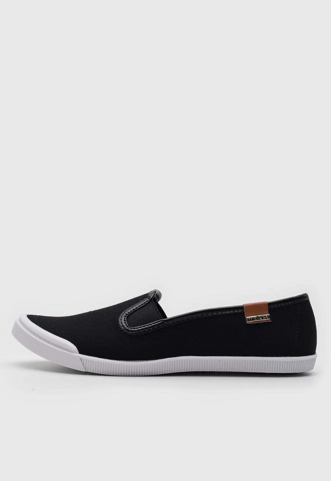 Slip On Moleca Liso Preto Compre Agora Dafiti Brasil