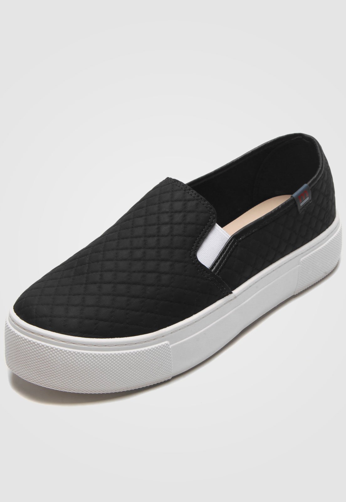 slip on preto moleca