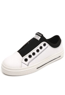 Tênis Flatform Dafiti Shoes Recortes Branco - Compre Agora