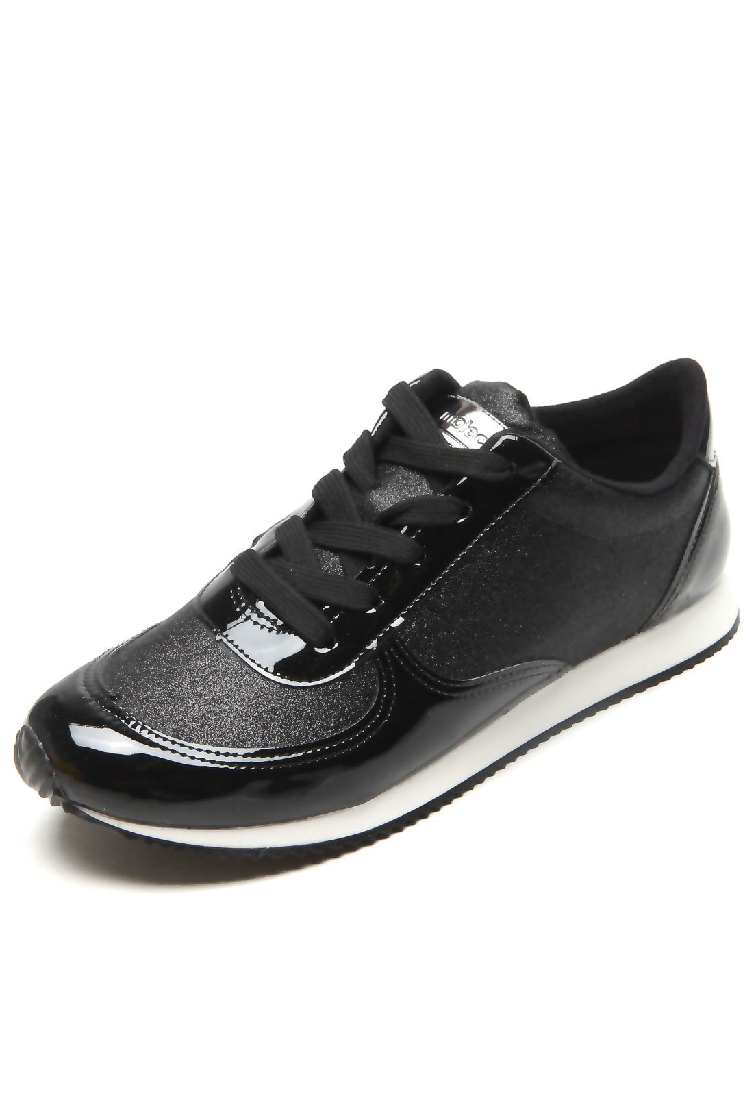 Casual Tênis DAFITI SHOES Glitter Preto - Compre Agora