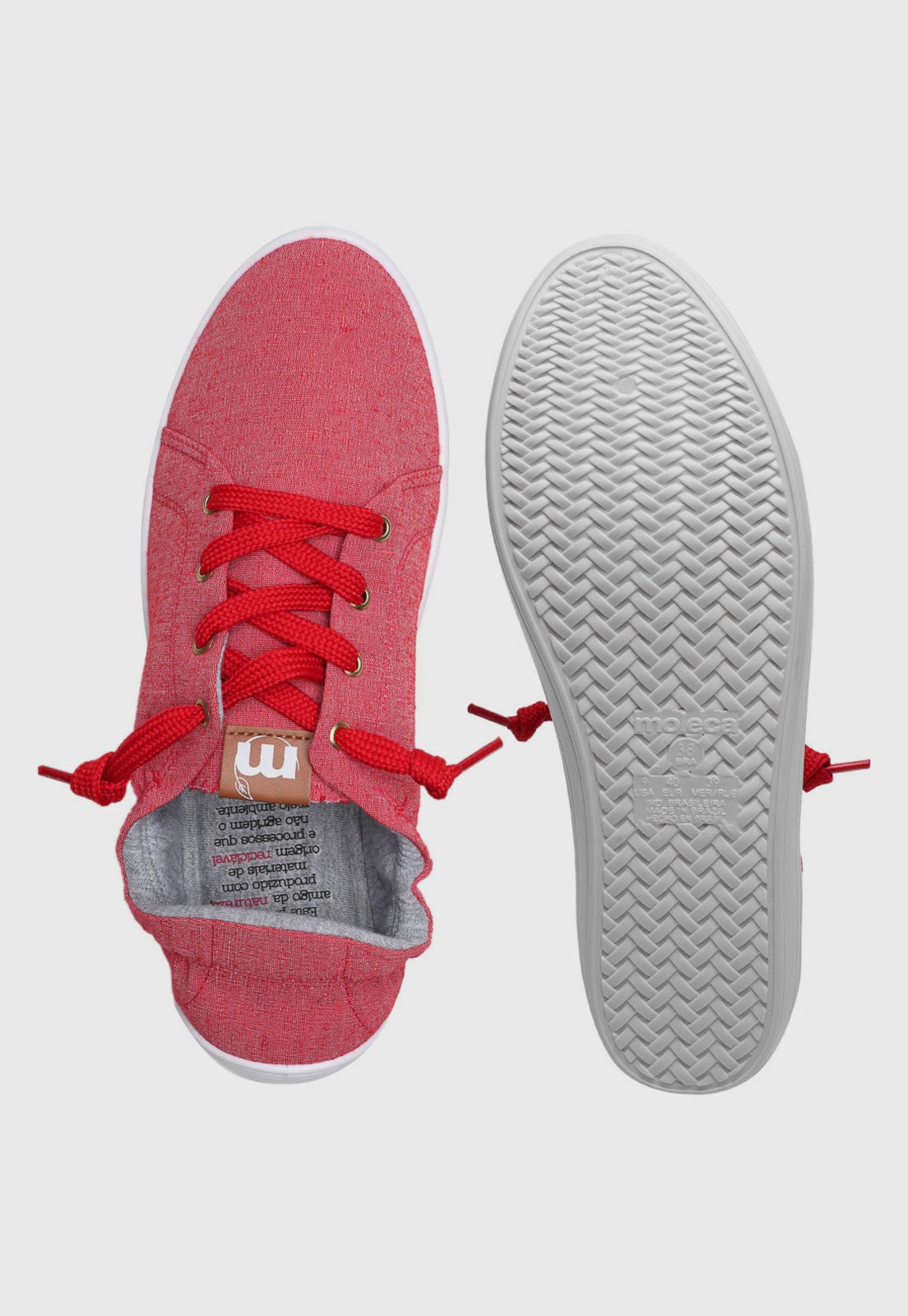 Tênis Moleca Conforto Vermelho - Marca Moleca
