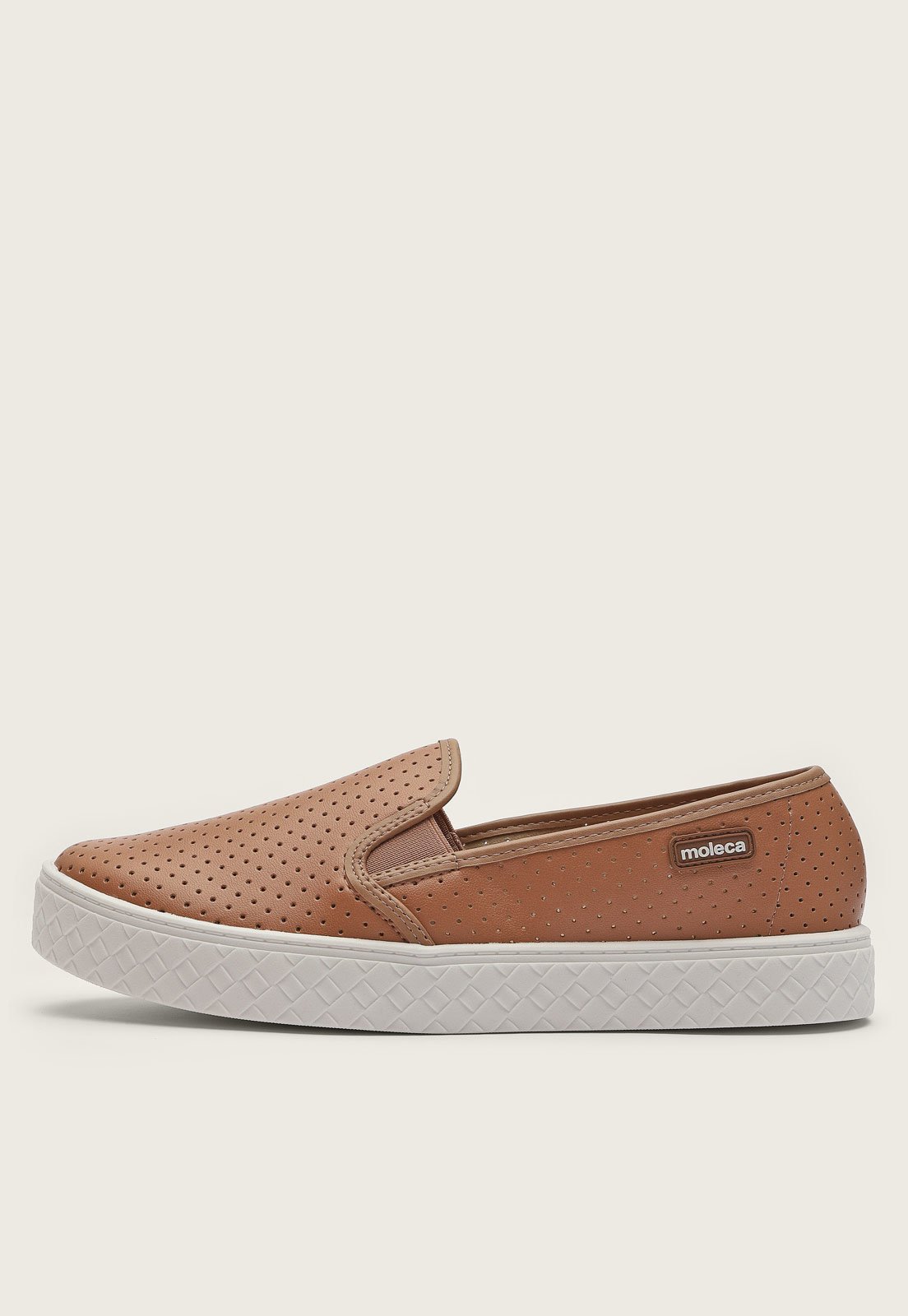 Slip On DAFITI SHOES Furinhos Nude - Compre Agora