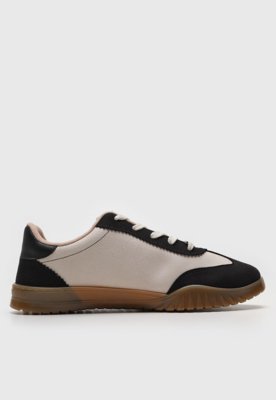 Tênis Moleca Recorte Off-White