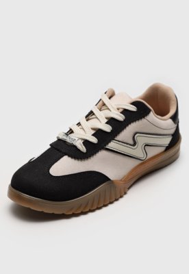 Tênis Moleca Recorte Off-White