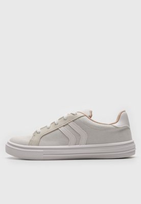 Tênis Moleca Recorte Off-White