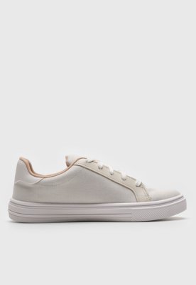 Tênis Moleca Recorte Off-White