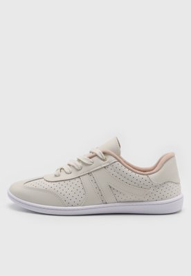Tênis Moleca Recorte Off-White
