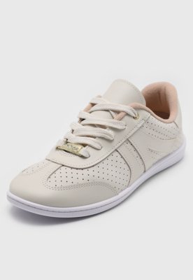 Tênis Moleca Recorte Off-White