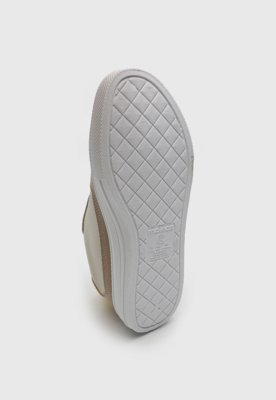 Tênis Moleca Recortes Off-White