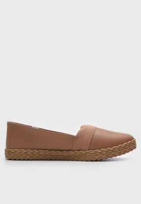 Tênis Slip On Moleca Liso Nude
