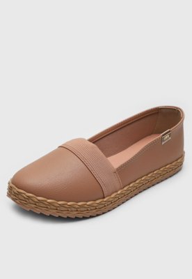 Tênis Slip On Moleca Liso Nude
