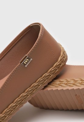Tênis Slip On Moleca Liso Nude