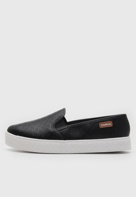 Tênis Slip On Moleca Liso Preto