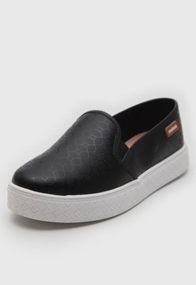 Tênis Slip On Moleca Liso Preto