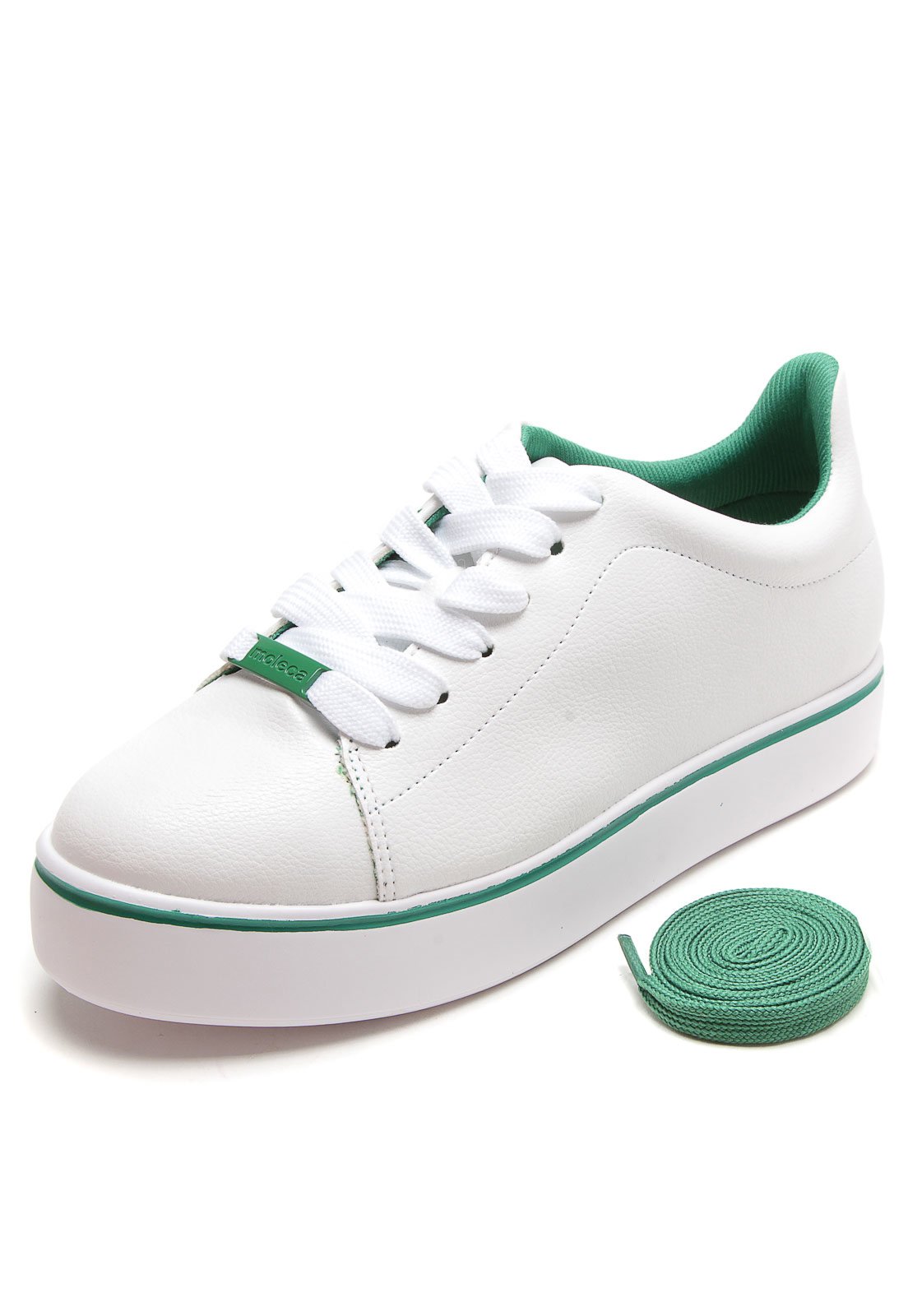 Tenis branco 2024 flatform moleca