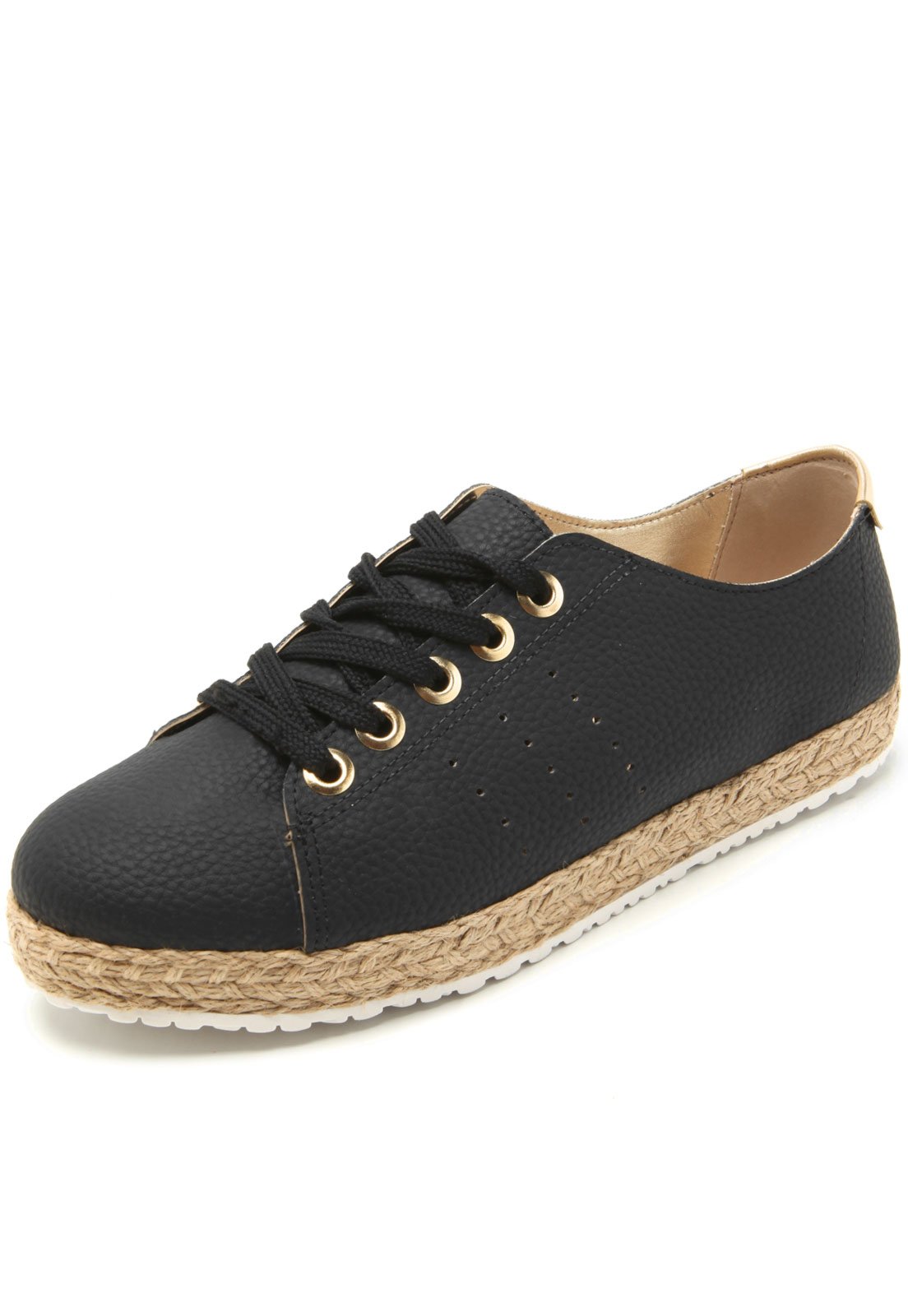 Tenis sales espadrille preto