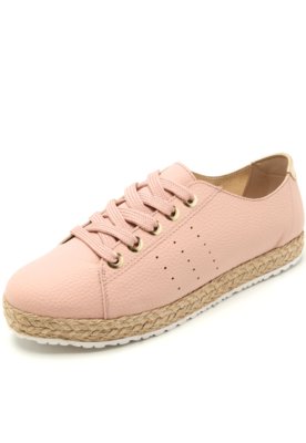 Tênis Moleca Espadrille Rosa Menor preço em Tênis Moleca Espadrille Rosa