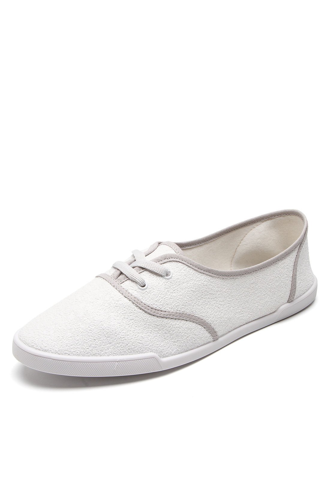 Tenis moleca sale branco com glitter