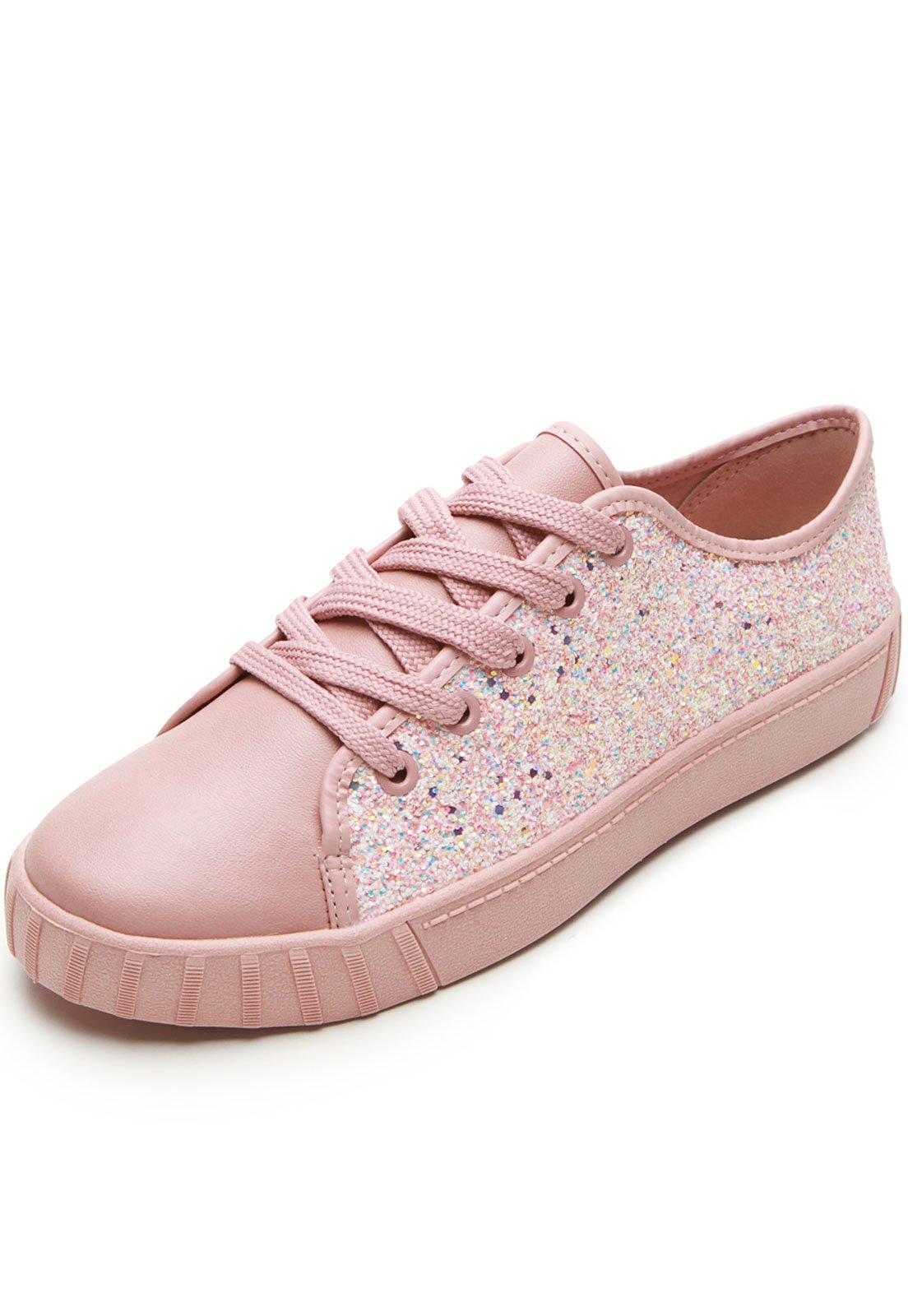 Tenis store glitter rosa