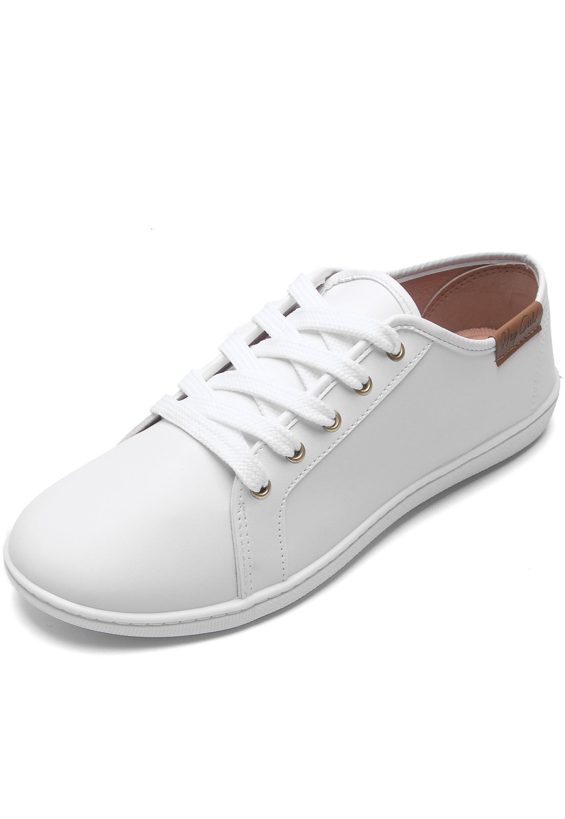 Tenis moleca sale liso branco