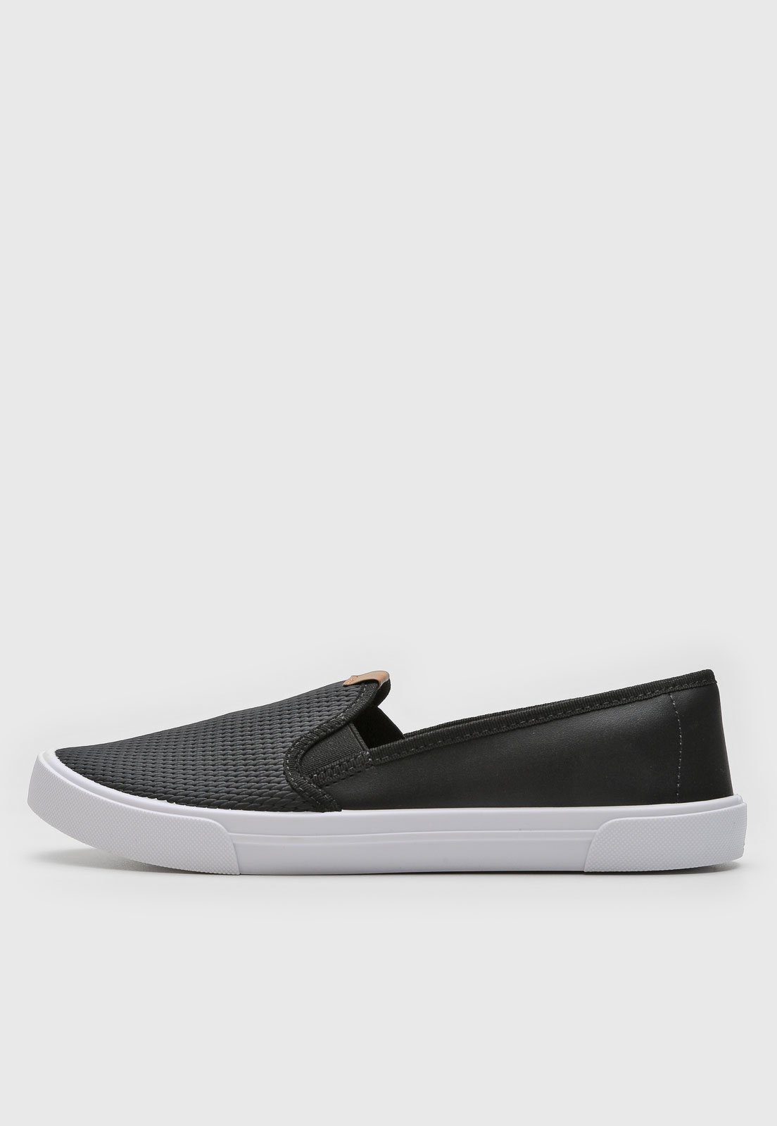 Tênis Slip On Moleca Texturizado Preto