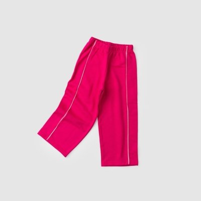 Calça Cargo Inverno Menina Pink em Moletom com Filete