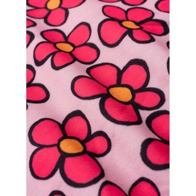 Conjunto Inverno Menina Rosa Blusão com Capuz e Calça em Moletom Margaridas