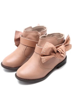 Bota Molekinha Menina Laço Rosa Menor preço em Bota Molekinha Menina Laço Rosa