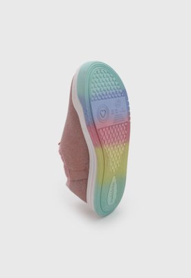 Tênis Infantil Molekinha Slip On Rosa