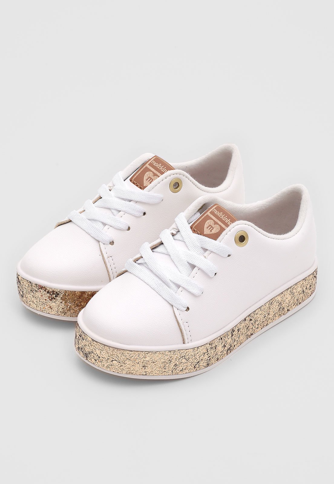 Tenis infantil deals molekinha dourado