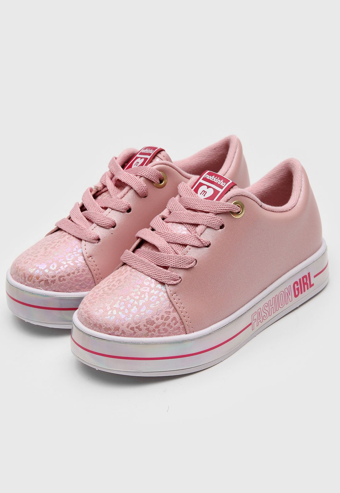 Tênis rosa hot sale com glitter