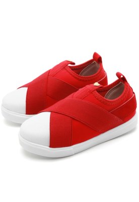 Tenis hot sale molekinha vermelho