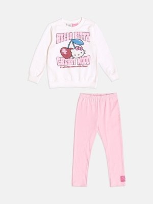 Conjunto Infantil Menina de Moletom da Hello Kitty com Strass
