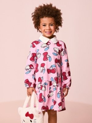 Vestido Infantil Menina Rosa da Hello Kitty
