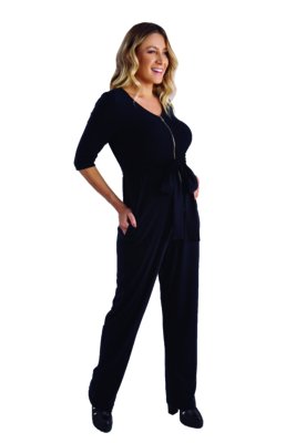 Macacão Gestante Longo Mommy Gold Preto Menor preço em Macacão Gestante Longo Mommy Gold Preto