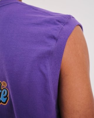 Regata Oversized Estampada - 33 Roxo