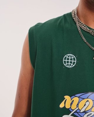 Regata Oversized Estampada - 8 Verde