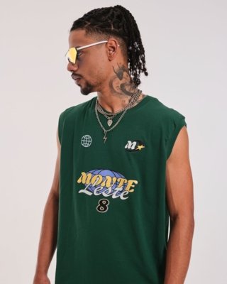 Regata Oversized Estampada - 8 Verde