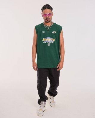 Regata Oversized Estampada - 8 Verde