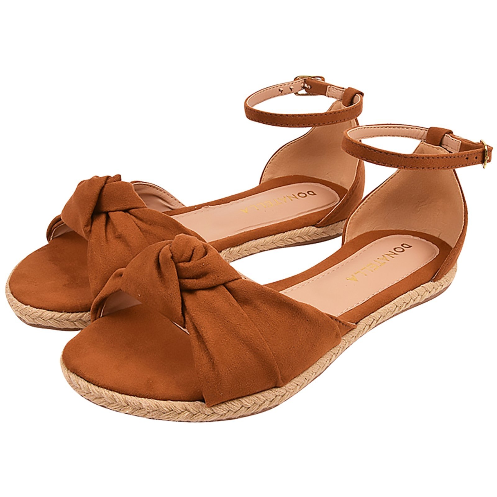 Sandália DAFITI SHOES Corda Caramelo - Compre Agora