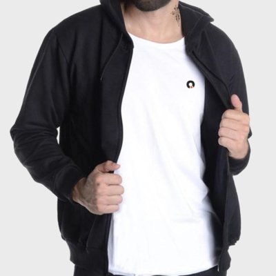 lyle and scott moletom com capuz black