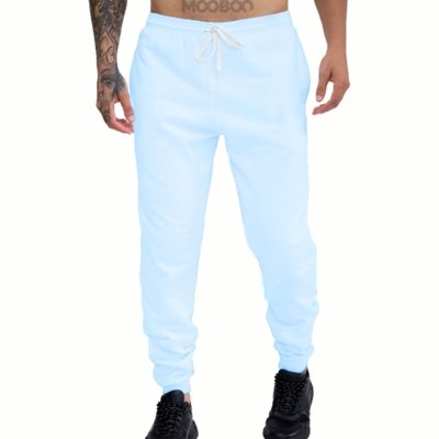 Calça Moletom Jogger Masculino Conforto Liso de Frio Básico - JM