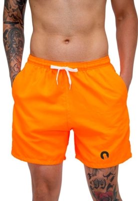 Short Tactel Premium Bermudas Moda Praia tectel Laranja
