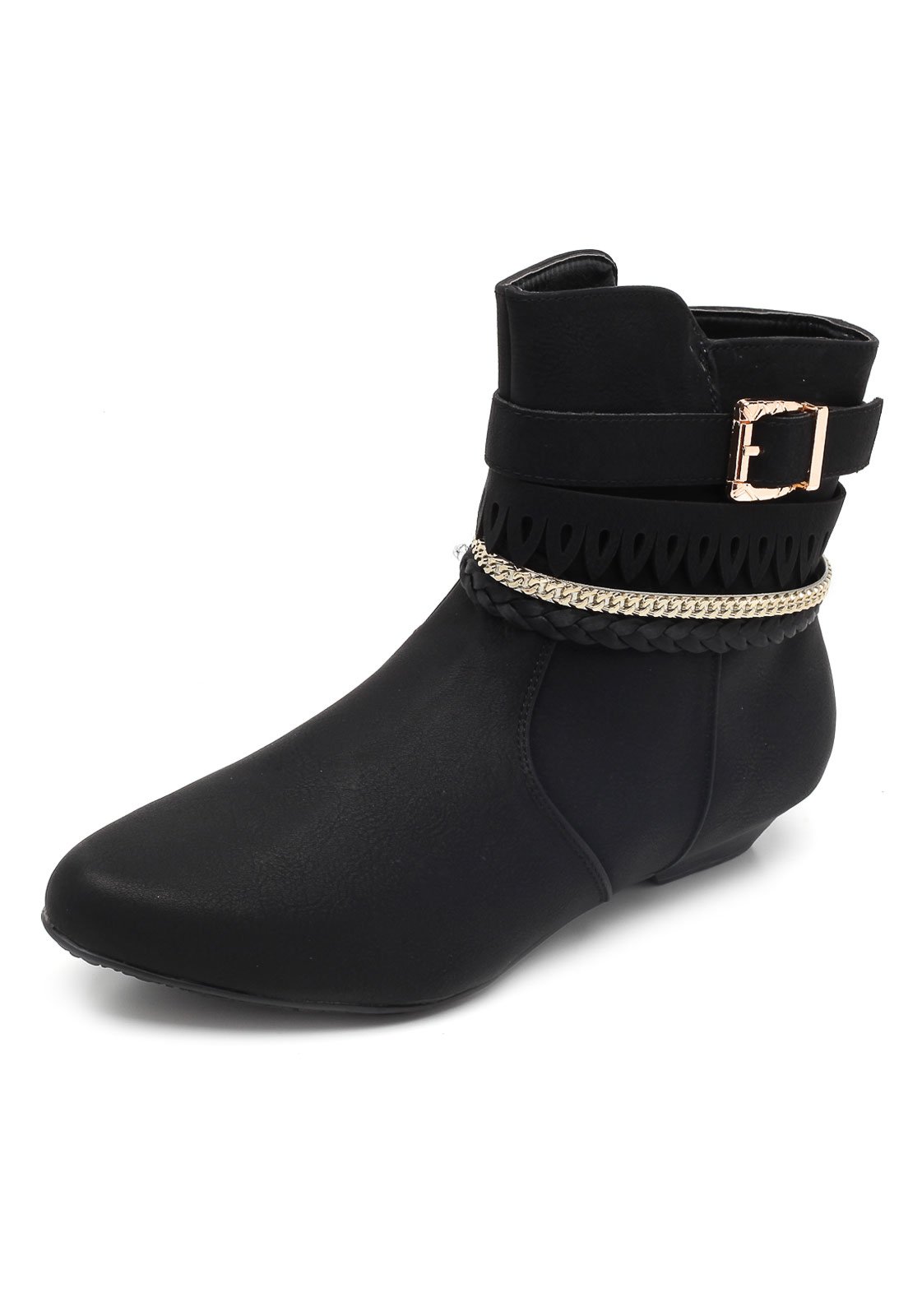 bota mooncity fivela preto