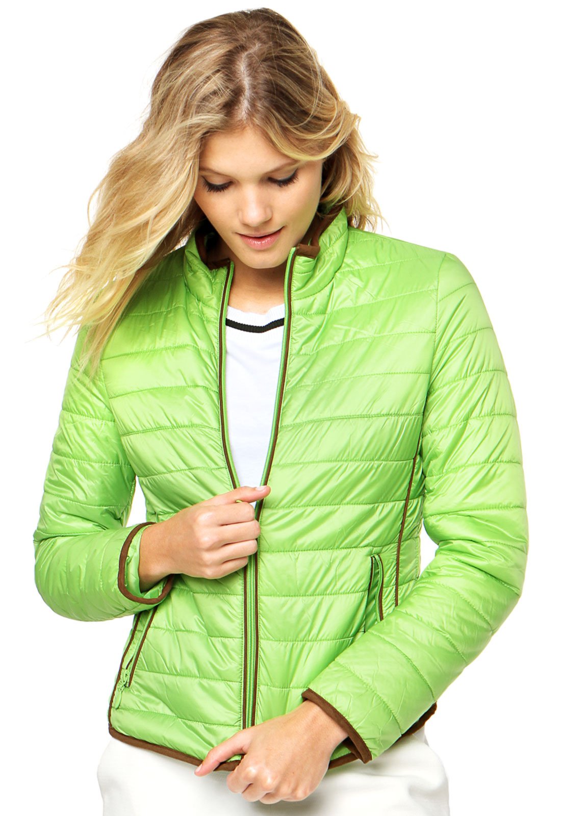 jaqueta nylon verde