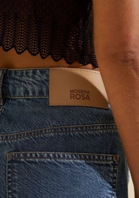 Bermuda Jeans Reta Índigo - Azul